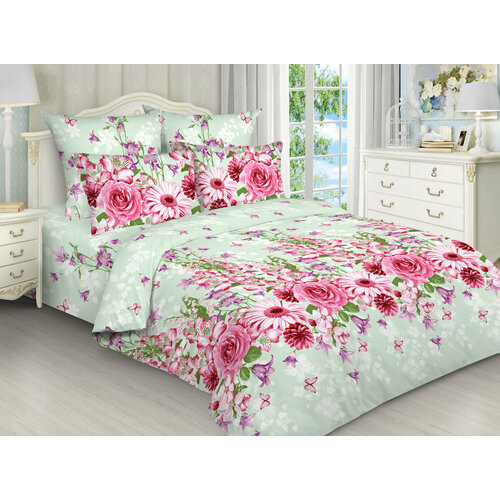 Постельное белье 2,0 сп с Евро простыней бязь. 3013/2