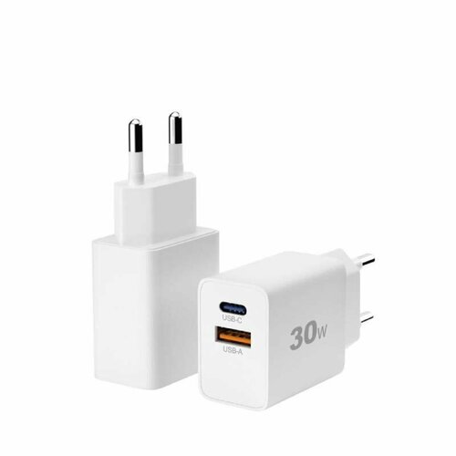 Зарядное устройство Amperin YDS-TC030-011 USB-A - USB-C 30W White 101803 1029₽