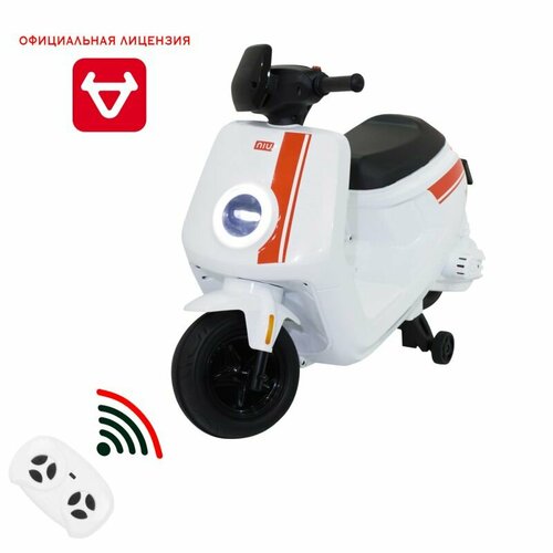 Мотоциклы Harley Bella Детский электромотоцикл скутер с пультом управления NIU MQi+ Sport 12V - AHL012-WHITE
