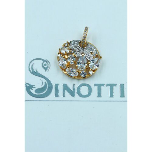 Подвеска Sinotti, циркон, золотистый