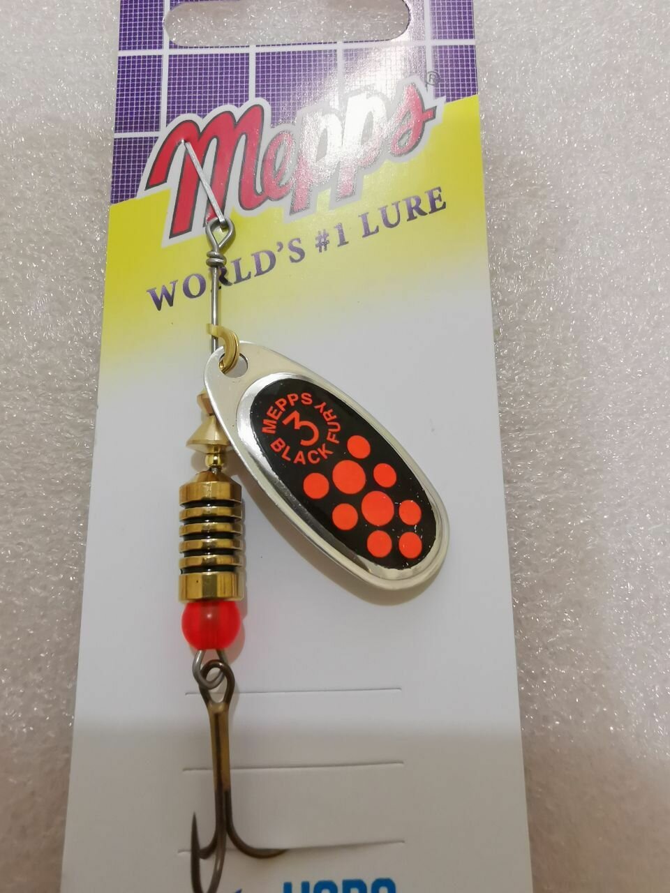 Блесна Mepps BLACK FURY ORANGE AG #3 (6,5г)