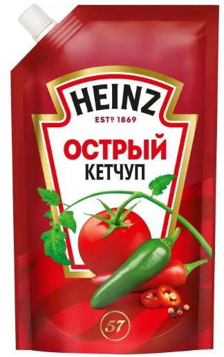 Кетчуп Хайнц Острый, 320 гр