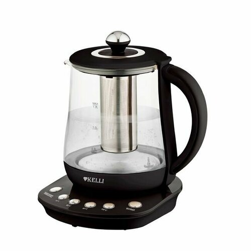Чайник электрический с электронным управлением Kelli Келли 17л 4 температурных режима стекло поворот корпуса на 360 211700₽