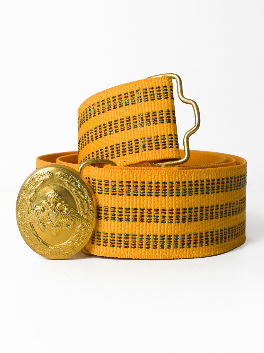 фото Ремень парадный офицерский цвет золото (размер: s - длина 110 см)