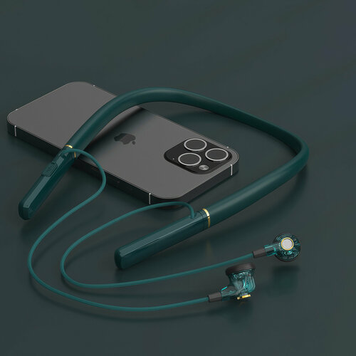 Беспроводные наушники TECH BX-05 microUSB изумрудный зеленый 980₽