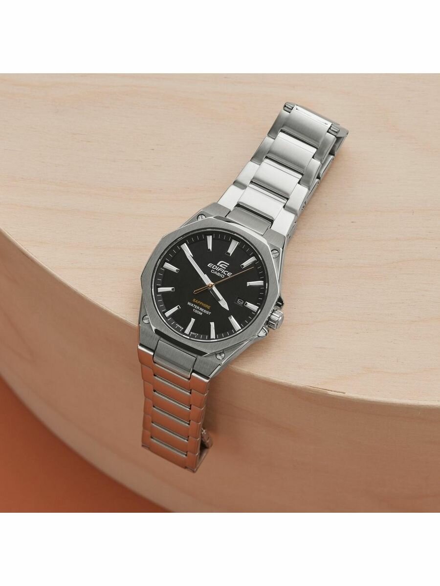 Наручные часы CASIO Edifice, silver black — фото 1