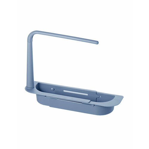 Держатель для губки, ручного полотенца пластик/голубой