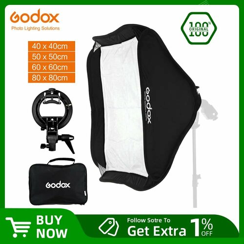 Godox софтбокс 40x4050x5060x6080x80 см 50x50cm with S type 3349₽