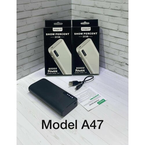 Demaco Внешний аккумулятор Power Bank DMK-A47 20000 мАч черный 799₽