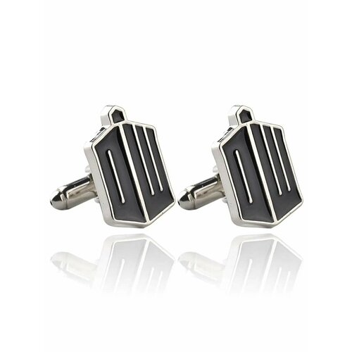 Запонки GAMEМЕРЧ, черный, серебряный