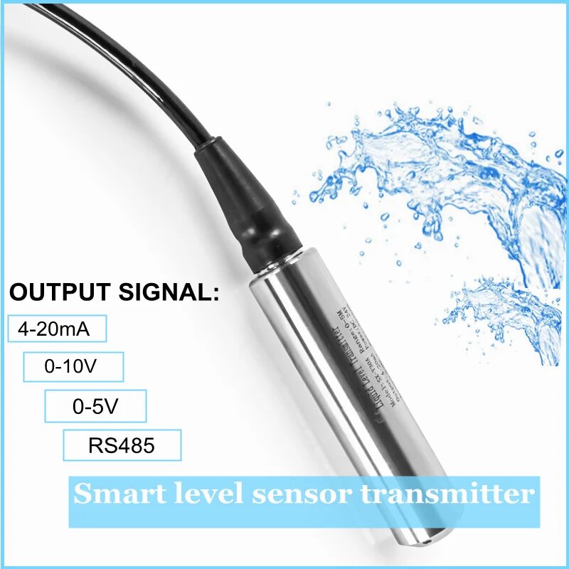 Датчик уровня давления QDY30A для воды, 4-20mA output, 1m range 5m cable