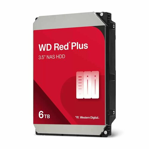 Жетский диск Western Digital 35 NAS HDD 6TB Red Plus WD60EFPX actual 1808100₽