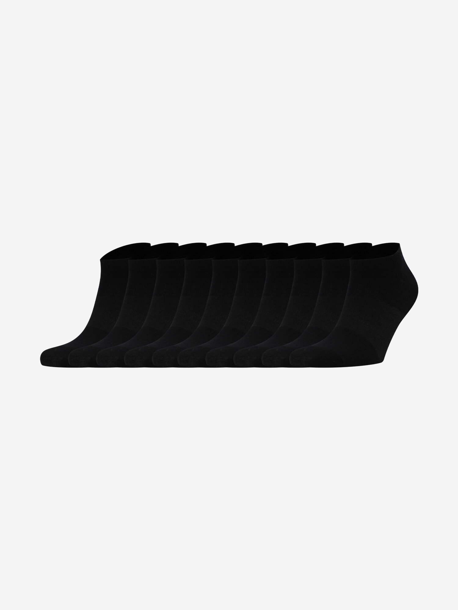 Носки GSD Unisex Sneaker socks 10-pack комплект 10 пар размер 43-46 черный