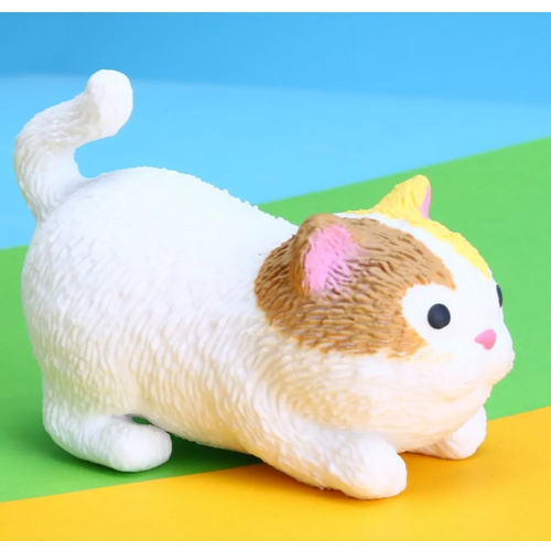 Кот Батон реалистичная игрушка-антистресс мялка цвет белый 350₽