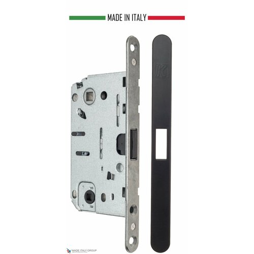 Замок межкомнатный магнитный KOBLENZ SPINOFF WC96 с доводчиком NO черный комплект