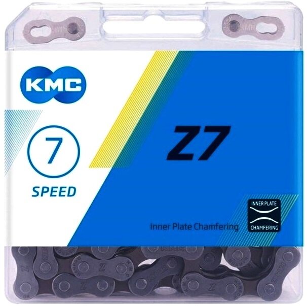Цепь KMC Z7 6-7 скоростей замок CL-573R. 116 звеньев