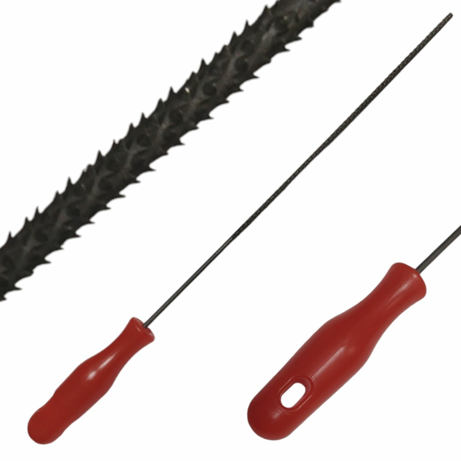 Рашпиль для зачистки пазов статора №1, крупная насечка с рукояткой.