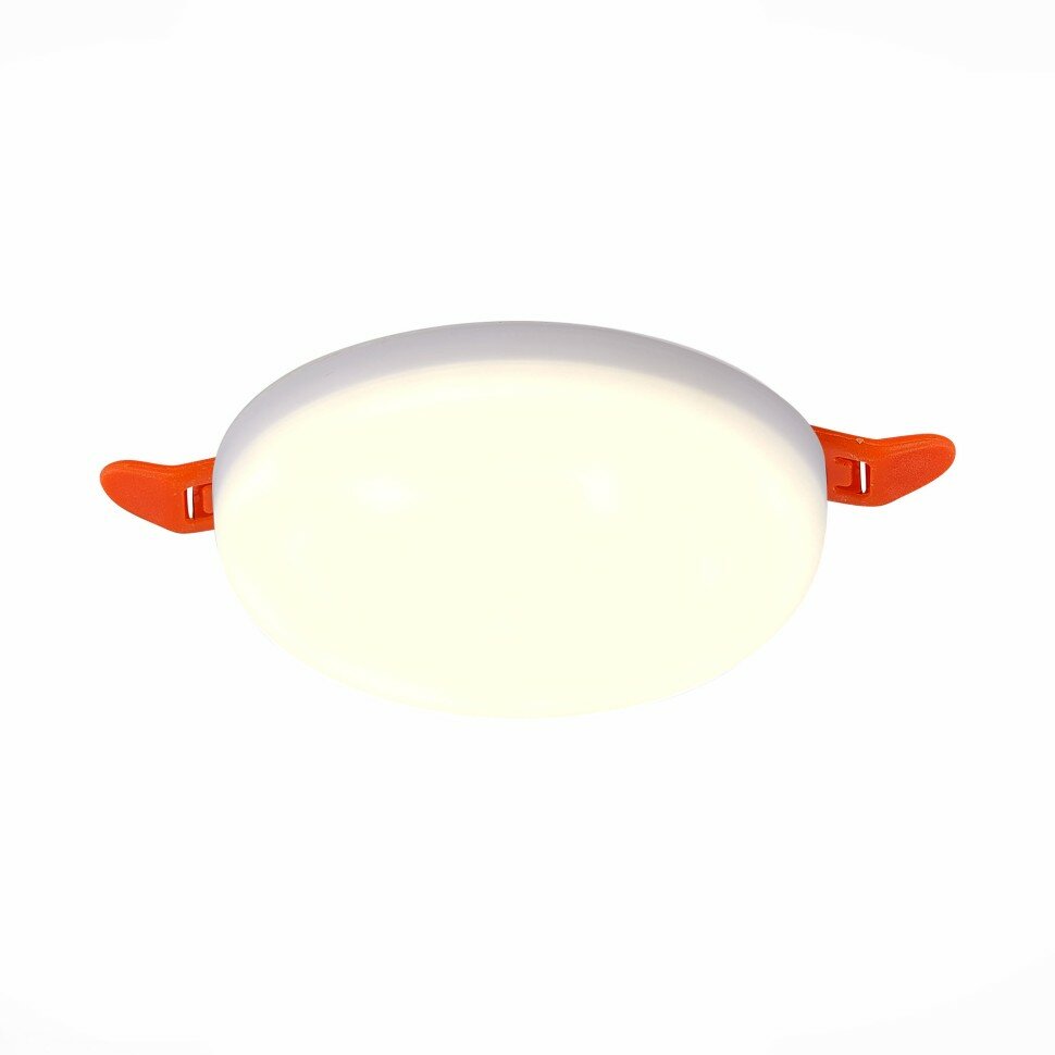 ST LUCE ST700.538.08 Св-к встр. Белый LED 1*8W 3000K 690Lm Ra80 180° IP44 D90xH20 85-265V Встраиваемые светильники
