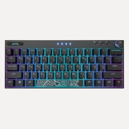 Изображение товара Клавиатура GMNG GG-KB500XW, USB, Bluetooth/Радиоканал, черный [1910516]