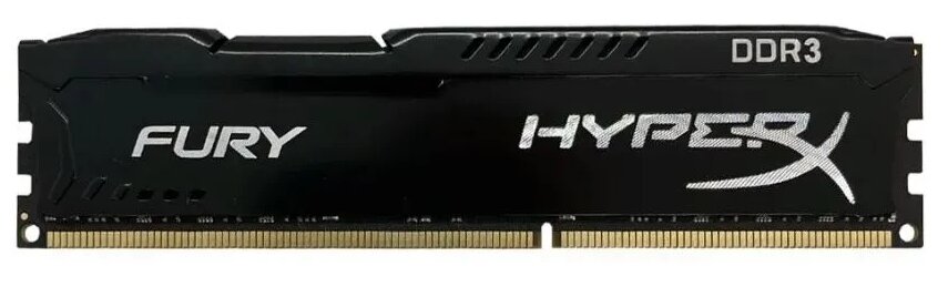 Kingston Fury Оперативная память HyperX 8GB DDR3 1866MHz DIMM FURY Beast Black 1*8 ГБ (HX318C10FK/8) — фото 1
