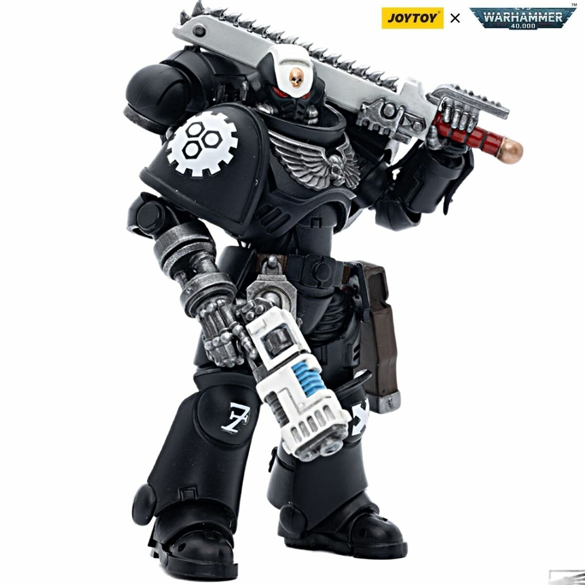 Подвижная фигурка JOYTOY Боевой молот 40K 1:18 Iron Hands Assault Intercessors Sergeant Kalock День Рождества Подарочная модель