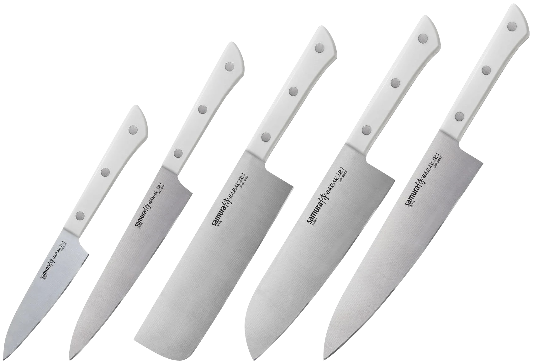 Набор ножей Samura Harakiri SHR-0250, лезвие: 20.8 см, белый