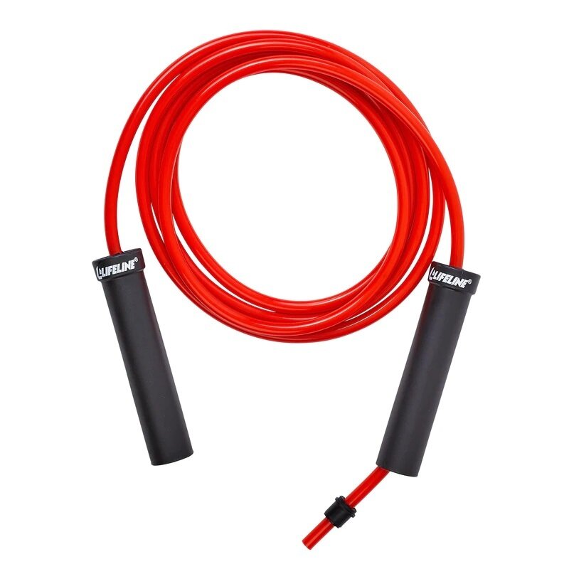 Скакалка гимнастическая с утяжелителем LIFELINE Heavy Weigthed Jump Rope, красная