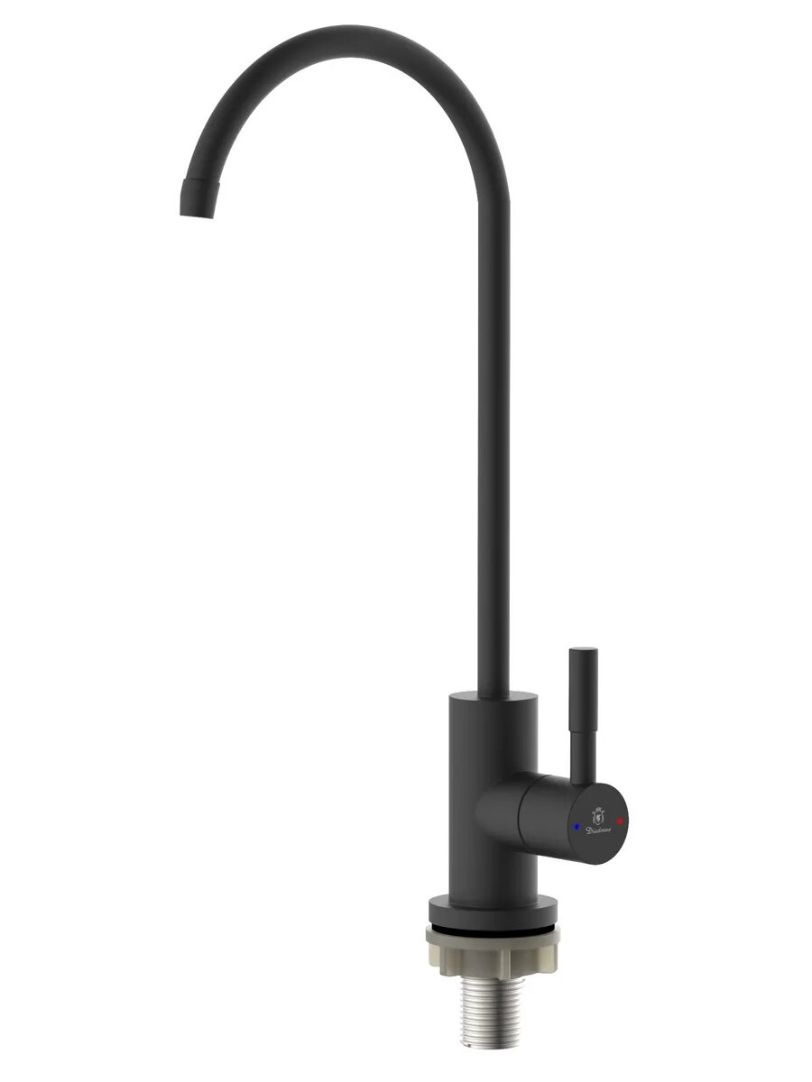 Кран Diadonna D13-0005SBL, для фильтрации питьевой воды, нержавеющая сталь, черный — фото 1