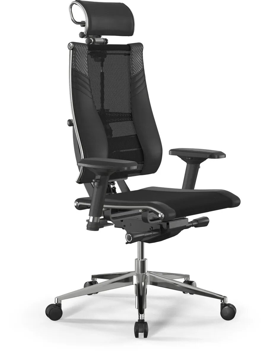 Кресло руководителя Метта Yoga Y 4DT B2-15D - YM93+Infinity+carbon (Z252343324), черный сетка+ткань