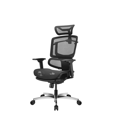 Премиум эргономичное кресло GTC Open M с поддержкой для ног черный 28322₽