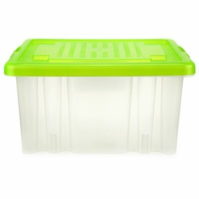 Контейнер для хранения Darel plastic Пластмассовый, 18 л, 41х30х21 см, зеленый