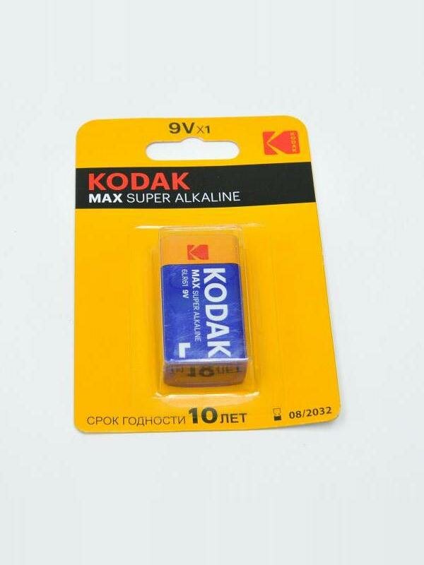 Батарейка алкалиновая тип 9Vх1 KODAK 6LR61 BL-1 MAX крона