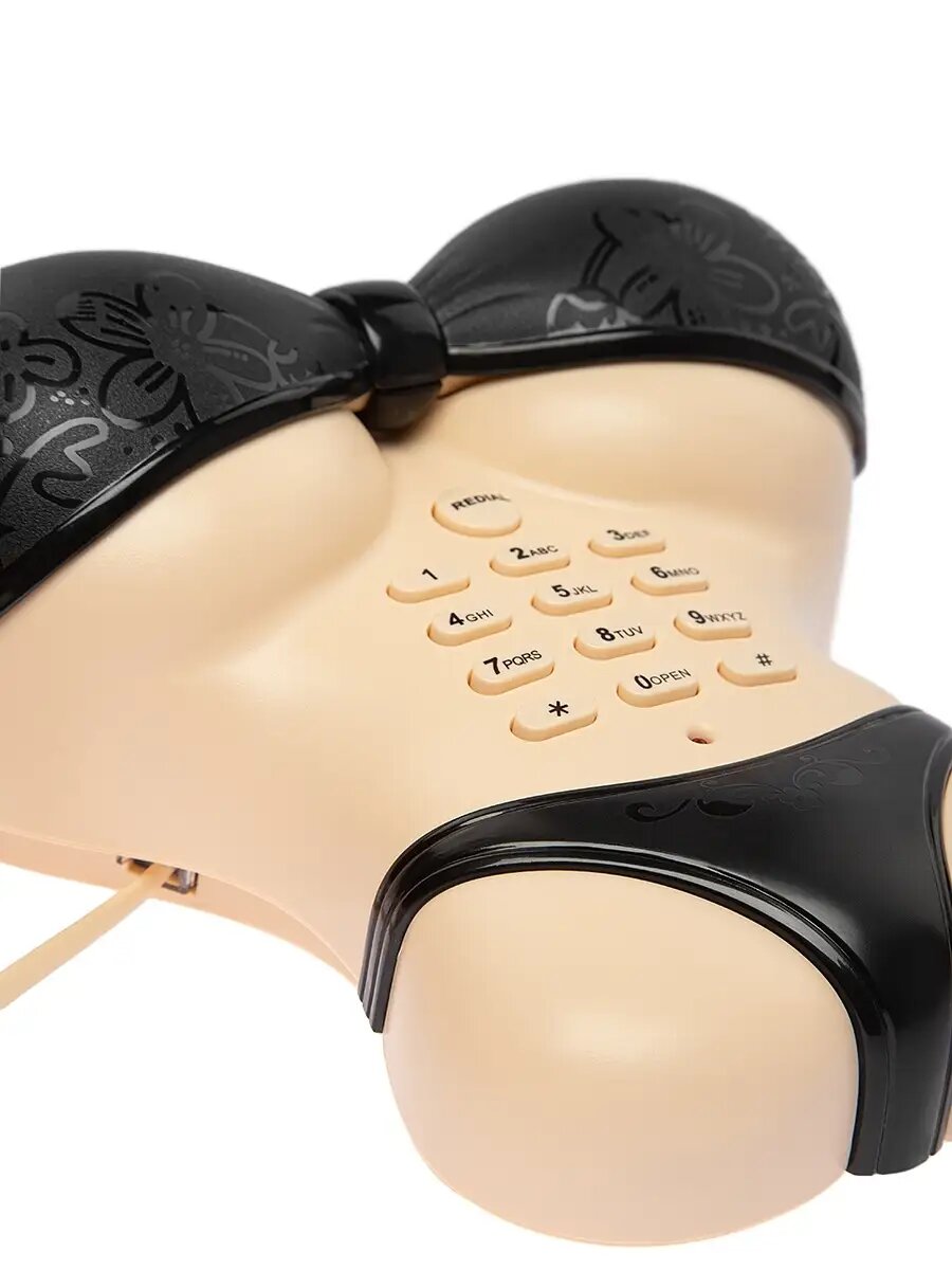 Телефон стационарный Леди-дизайн проводной