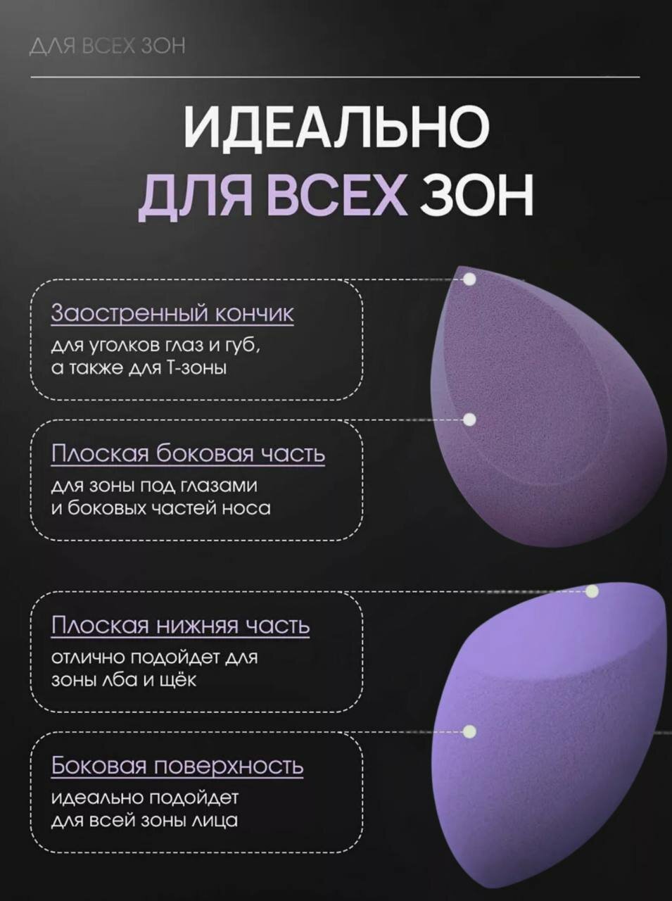 Спонжи для макияжа набор , спонжики для мейк апа, мини спонж для нанесения косметики, спонж для макияжа — фото 1