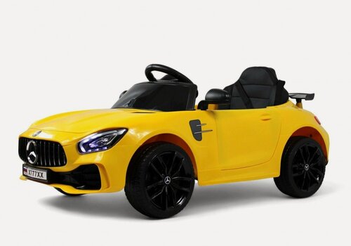 Изображение товара Детский электромобиль Mercedes-Benz RIVERTOYS AMG GT X777XX с дистанционным управлением, одноместный желтый