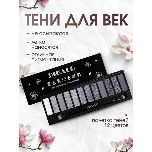 Палетка теней для век блестящие