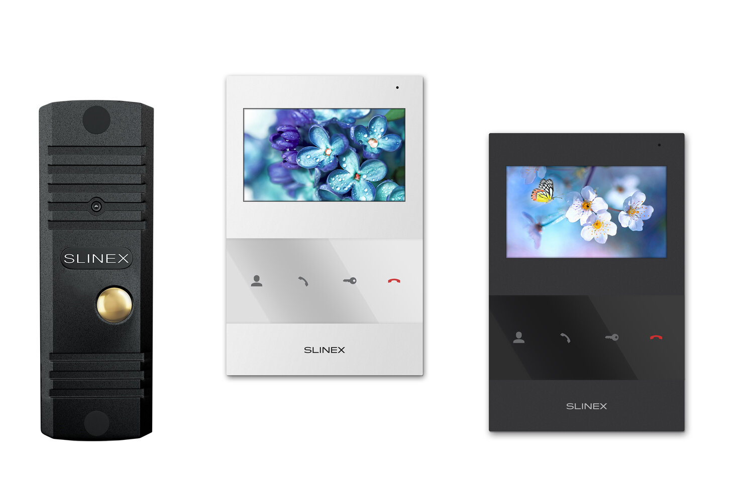 Комплект видеодомофона для квартиры Slinex SQ-04 + ML-16HR: 4.3' экран антивандальная панель детекция движения