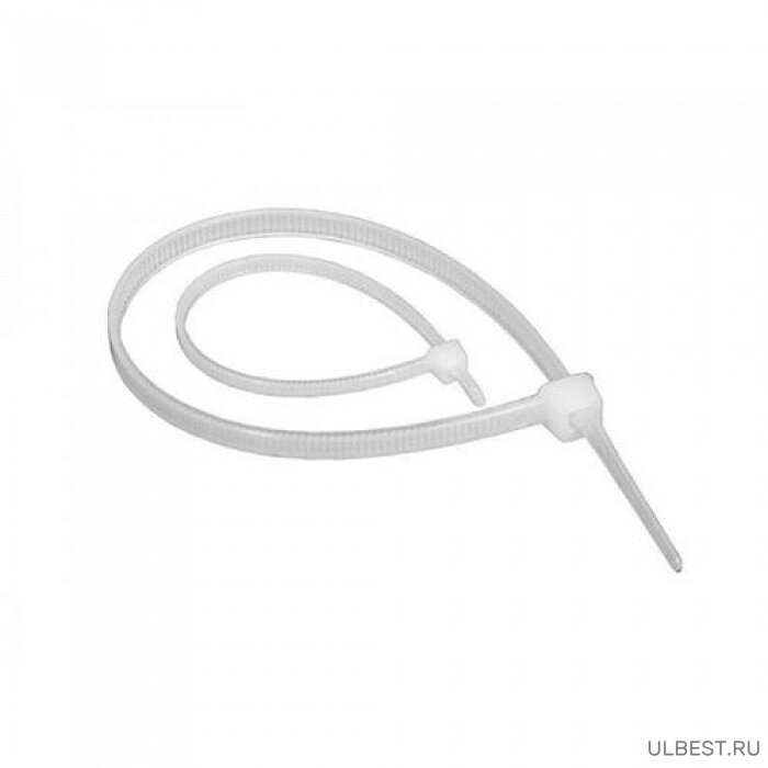Хомут нейлоновый 25*200 Белый цвет (100 шт)