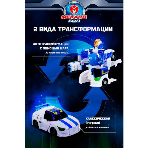 фото Игрушка-трансформер мекард бол (mecard ball), мини, акан, mab-008