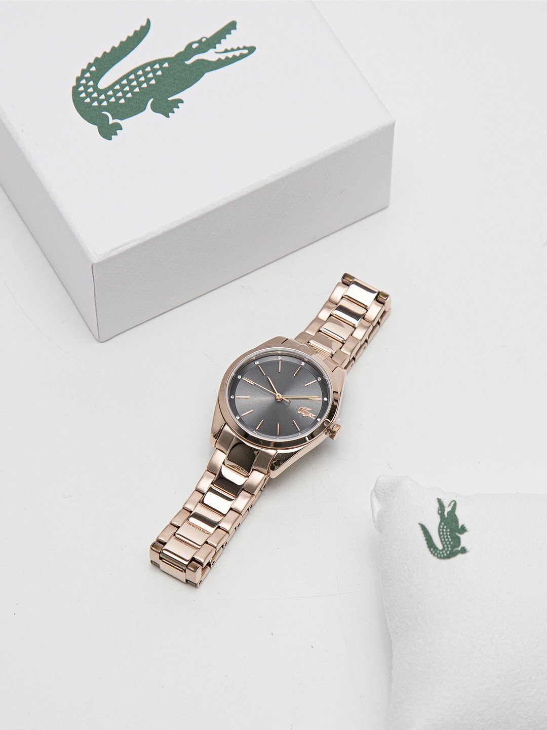 Наручные часы LACOSTE Petite, серый/розовое золото