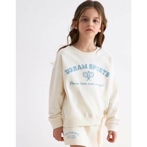 фото Свитшот gloria jeans, размер 12-24мес/92, молочный