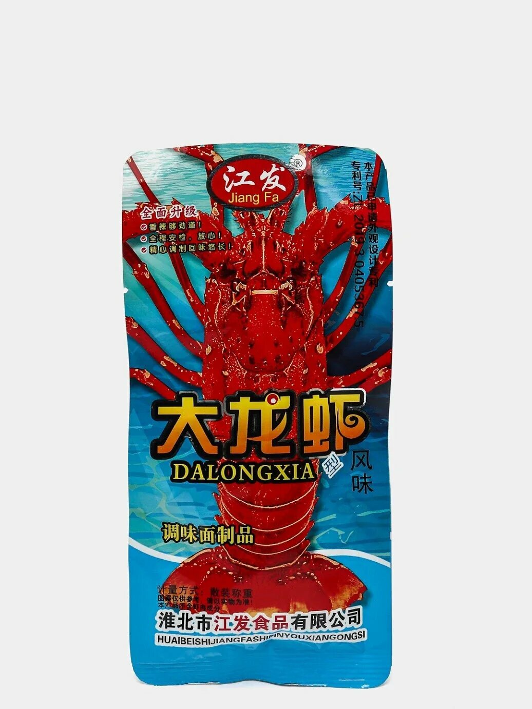 Снеки из соевого мяса Лобстер Sudalongxia, вяленые, мучные 26 г, Китай — фото 1