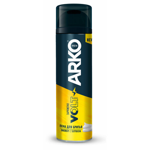 фото Пена для бритья arko men energy с таурином, 200 мл