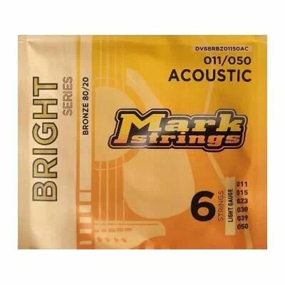 Струны для акустической гитары Markbass Bright Series DV6BRBZ01150AC