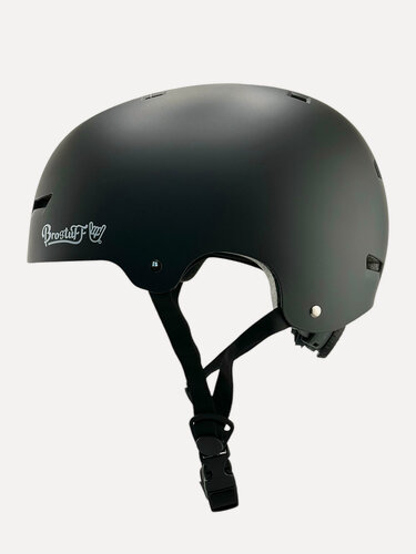 Изображение товара Шлем защитный для bmx велосипеда, скейтборда, самоката BroStuff diamond matte black, размер S (51-54 см)