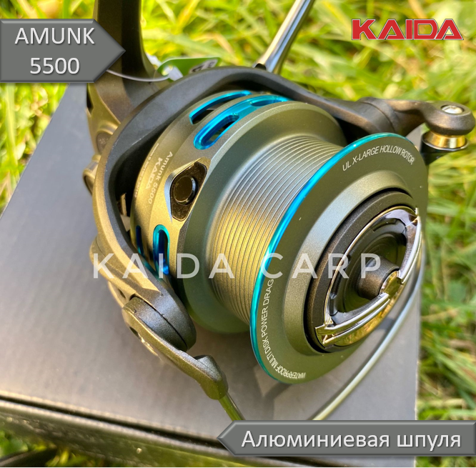 Катушка фидерная KAIDA AMUNK 5500, безынерционная, передний фрикцион — фото 1