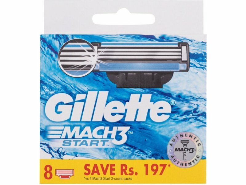 Сменные кассеты для станка Gillette MACH3 Start, гладкое бритье, 8 шт.