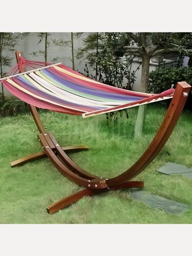 Изображение товара Стойка для гамака AstoCrystall "Арго", деревянная, высота 132 см, ширина 11(без полотна)