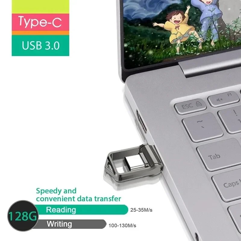 MIJIA флэш-накопитель 2 ТБ USB 3.2 Type-C, Gray 2TB — фото 1