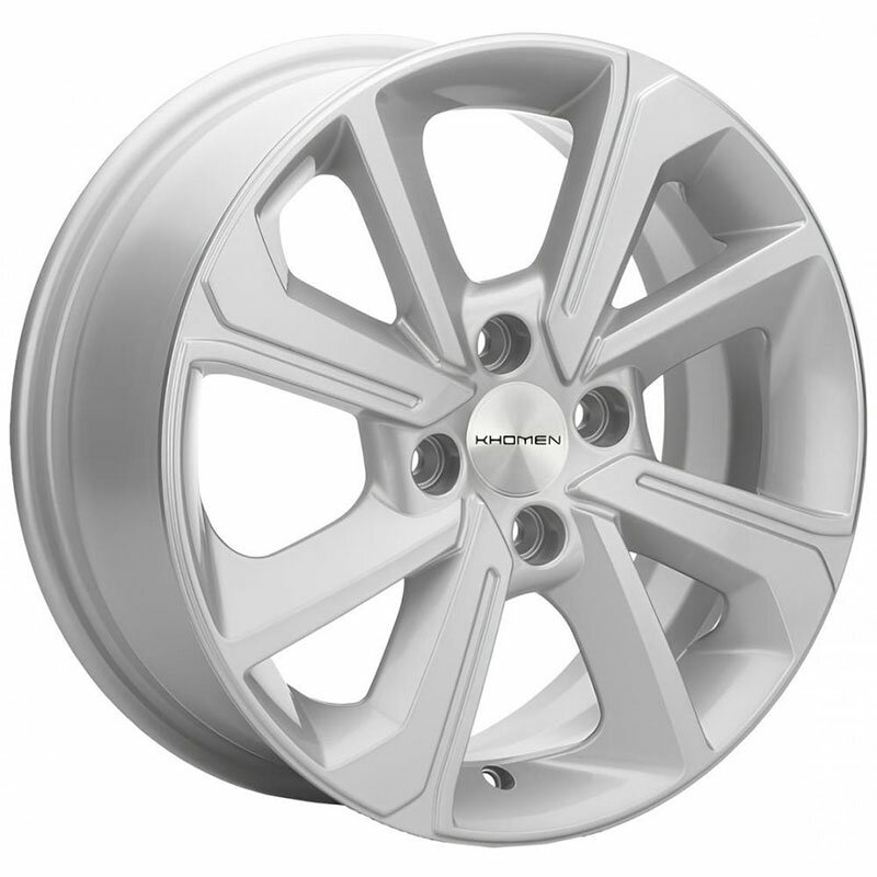 Литой колесный диск Khomen Wheels KHW1501 6xR15 PCD4x100 DIA54.1 ET48 Серебристый